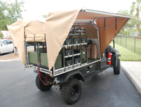 Mobile Charging System 4x4 Utility Vehicle with 9 kW power generation, providing 350 amps at 26.5 VDC