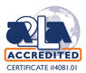 A2LA accredited certificate logo 